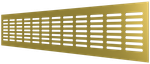Решетка переточная алюминиевая с анодированным покрытием 480x100, Сhampagne 4810DP Al Сhampagne