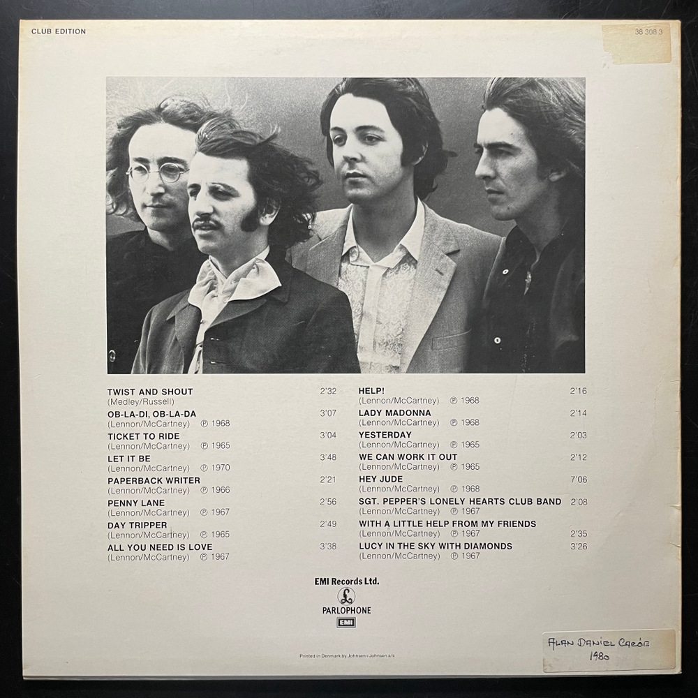 The Beatles ‎– Golden Greatest Hits (Швеция 1979г.)