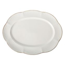 Блюдо овальное 36*27 см h2,8 см Gold Aristocrat Noble [1]