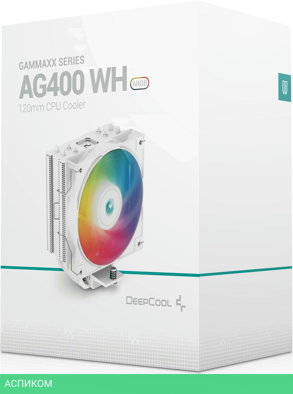 Кулер для процессора DeepCool AG400 WH ARGB (R-AG400-WHANMC-G-2)
