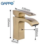 Смеситель для раковины GAPPO G1007-4 бронза