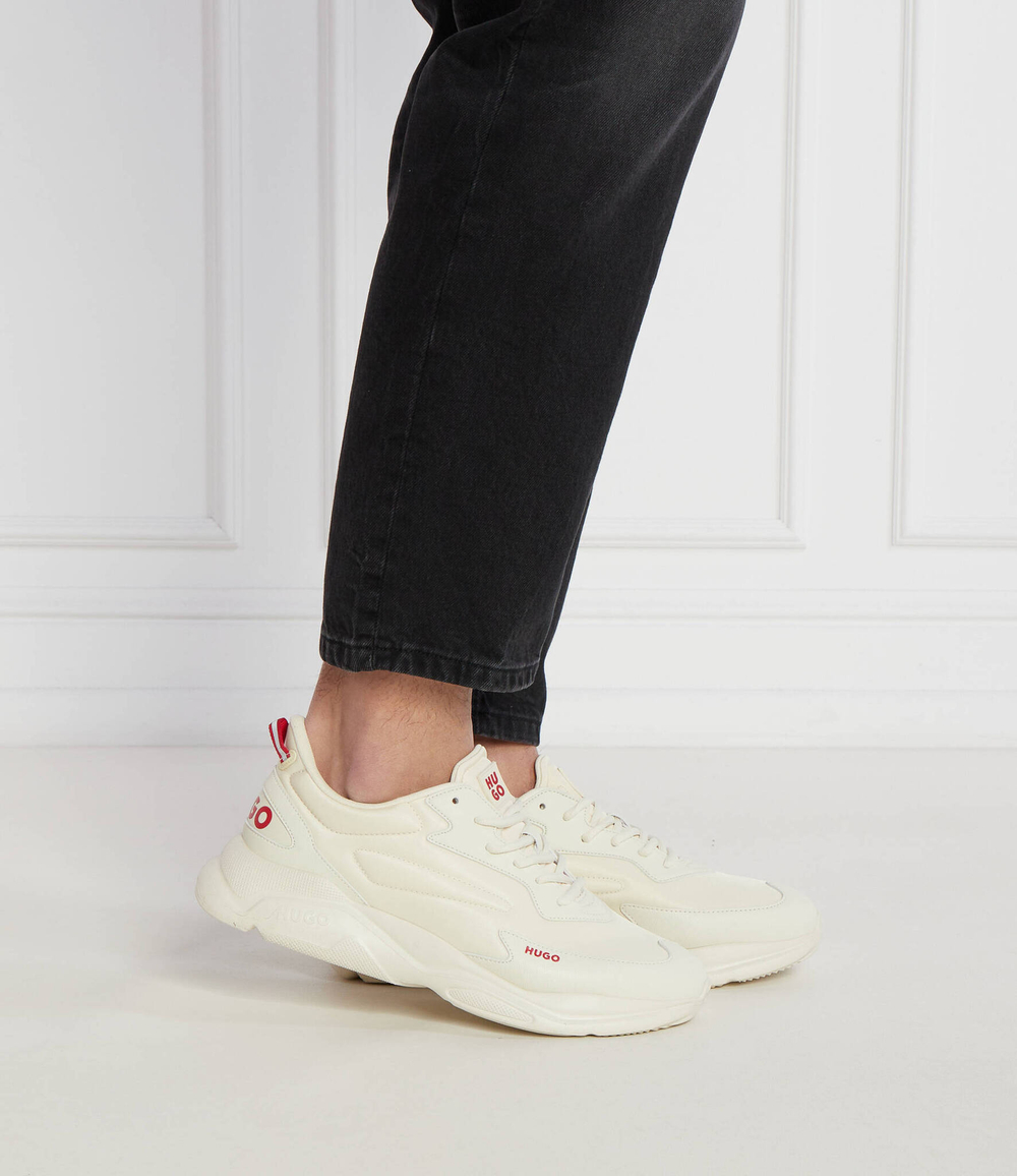 Кроссовки Leon_Runn_nypu_N HUGO - кремовый(50504799)