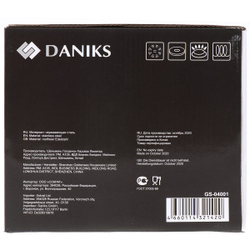Чайник нерж, 2.5 л, свист, мат, ручк металл, Daniks, чер, GS-04001