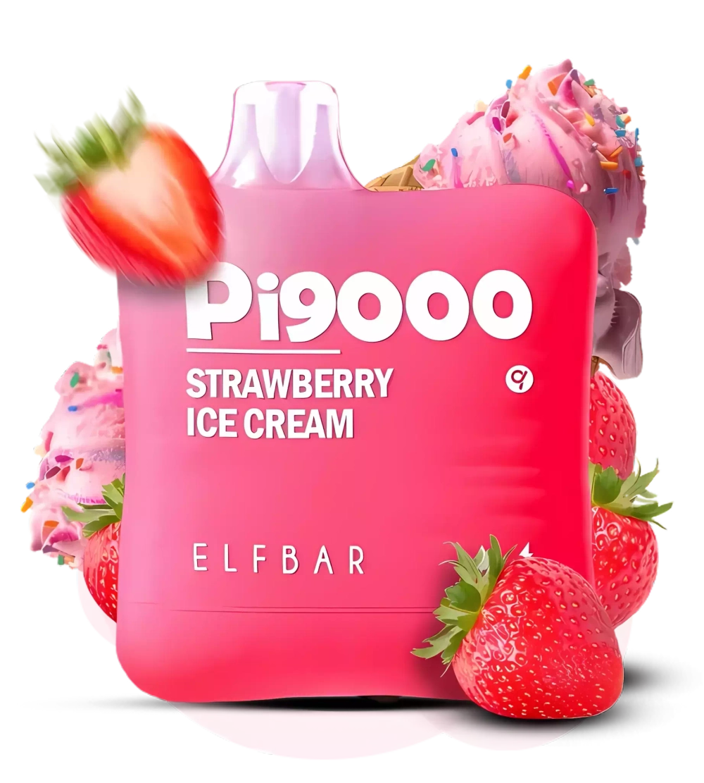 Elf Bar Pi9000 - Strawberry Ice Cream (nic 5%)