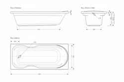 Акриловая ванна Loranto GRANBY (Лоранто Гранби) 180х80 CS00063294, с каркасом