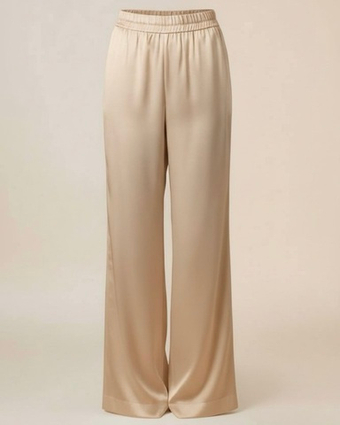 Брюки из шелка в золоте