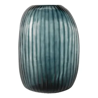 Ваза Guaxs Patara Clear/Dark Indigo, 42 см