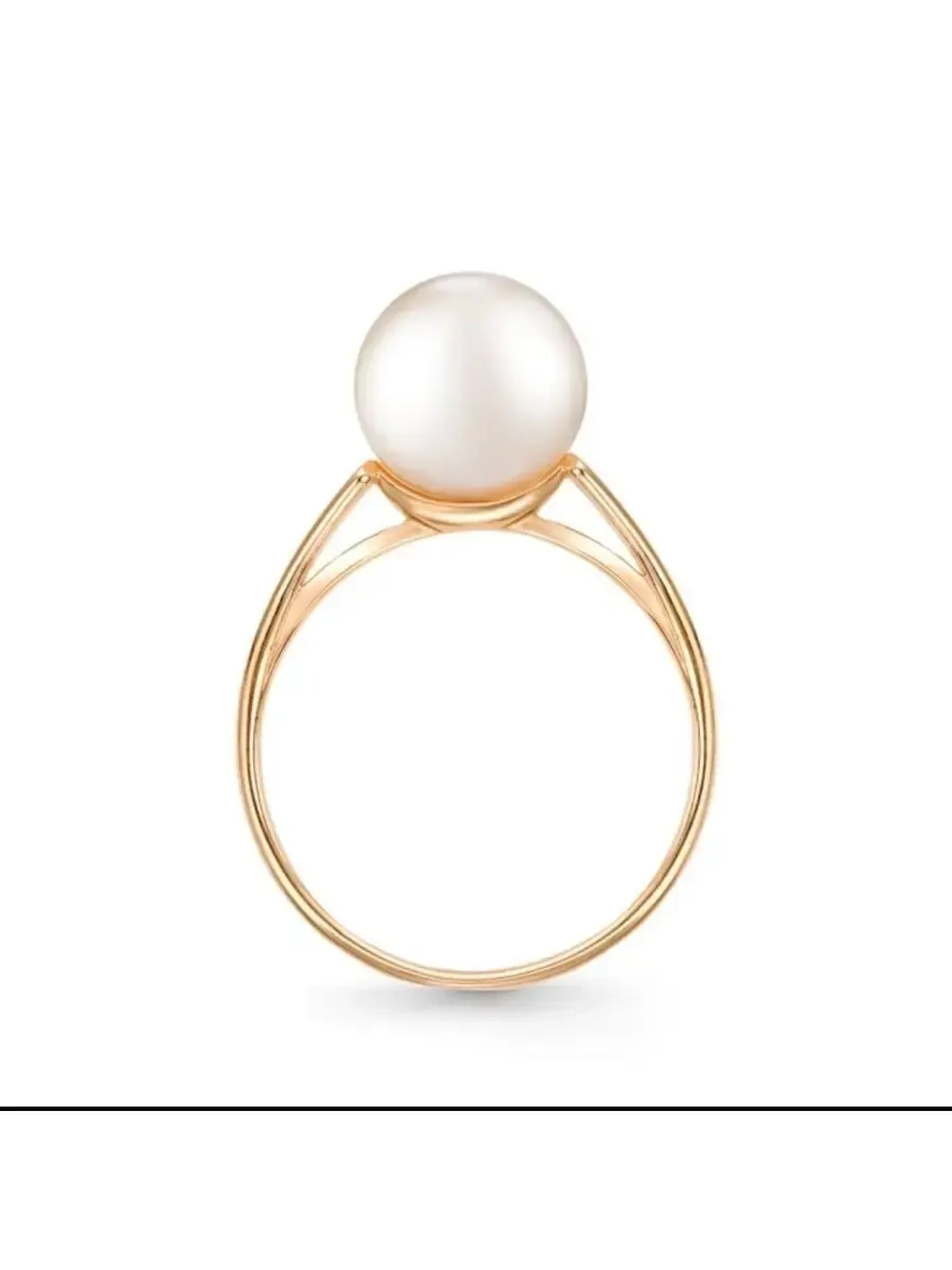 Ювелирное кольцо золото 585 жемчуг
