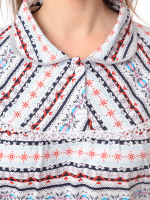 Ночная сорочка С-013/сине-красныйНГ