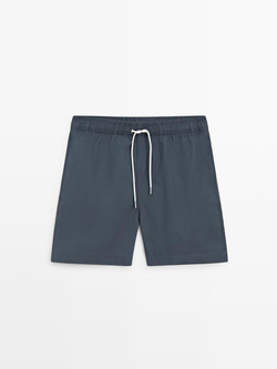 Massimo Dutti Однотонные плавки, свинцовый