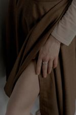 Кольцо с жемчужиной латунь, серебро