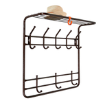 Вешалка 2-х ярусная 60 коричневая