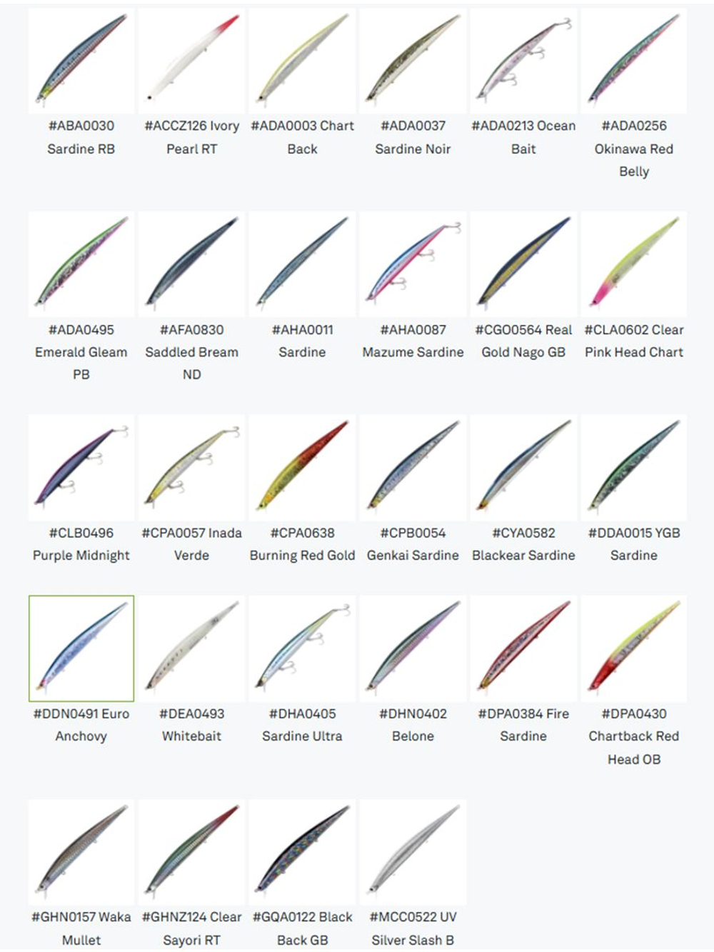 Воблер DUO Tide Minnow Slim 175 Flyer, DHA0405 Sardine Ultra, 175 мм, 29 г, тонущий, минноу