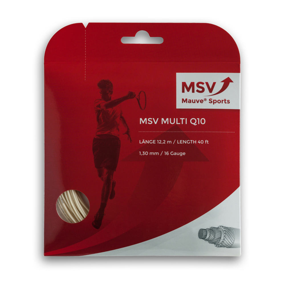 MSV Multi Q10 Tennis String 12m 1,30mm white