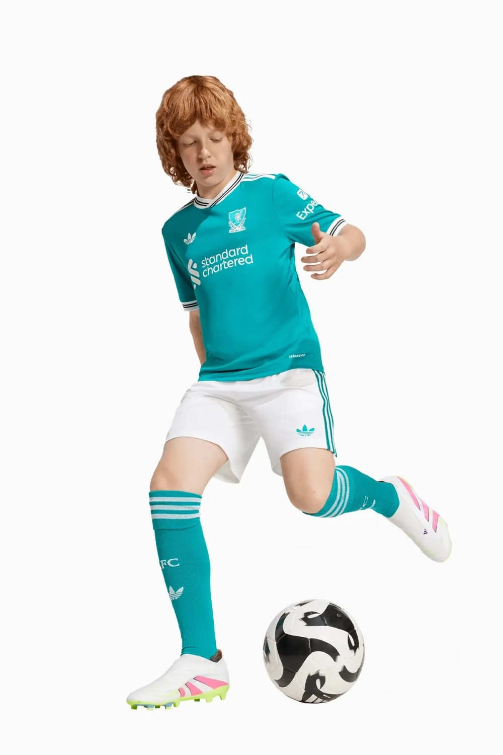 Шорты adidas Liverpool FC 25/26 3rd Junior - бирюзовый