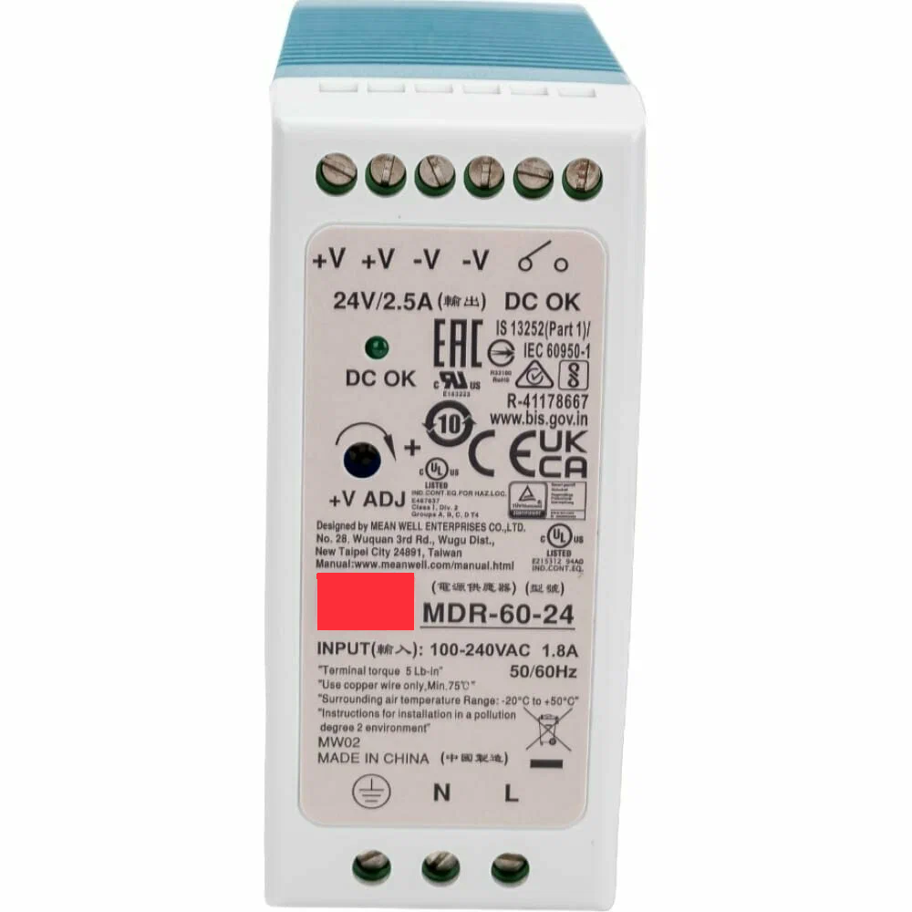 Источник питания AC/DC MDR-60-24 на DIN-рейку