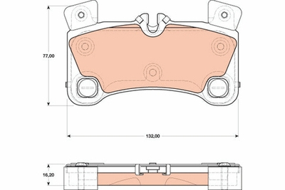 TRW - GDB1775-TRW - Brake Pad Set, disc brake
