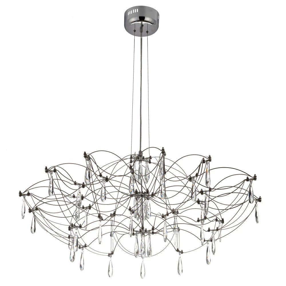 Citilux ASTER CL208010 LED Хрустальная люстра с пультом