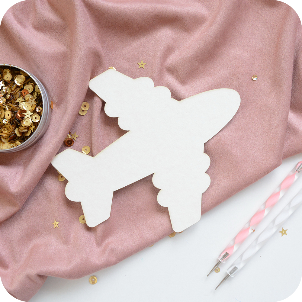 Заготовка для тиснения  "Самолет 2"