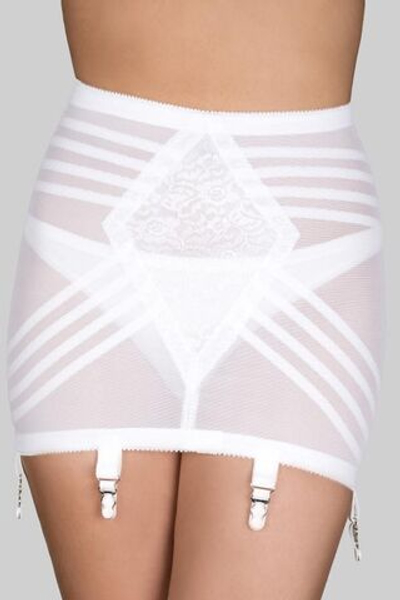 Корсетный пояс сильной коррекции со специальной вставкой на животе (Размер: 6X) (Цвет: белый)