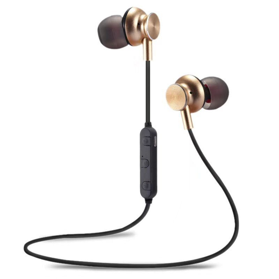 Наушники More choice Bluetooth вакуумные с шейным шнурком BG6