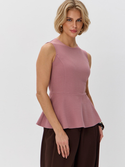 Вечерний топ-блузка с баской