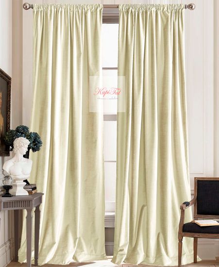 Шторы бархат Luxe (молочный)