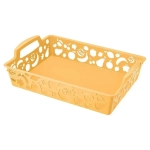 Поднос с ручками 367*260*98 мм, Желтый