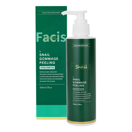 Facis SNAIL GOMMAGE PEELING Скраб-пилинг для лица с муцином улитки 200мл