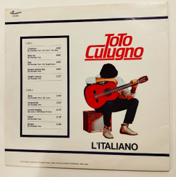 Винтажная виниловая пластинка LP Toto Cutugno Litaliano (Italy 1983)