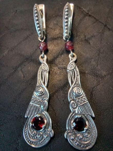 Серьги "Журавли"