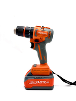 Шуруповерт бесщеточный YAOTO BS108TV, 2 аккумулятора, 75Нм, ударный, подсветка