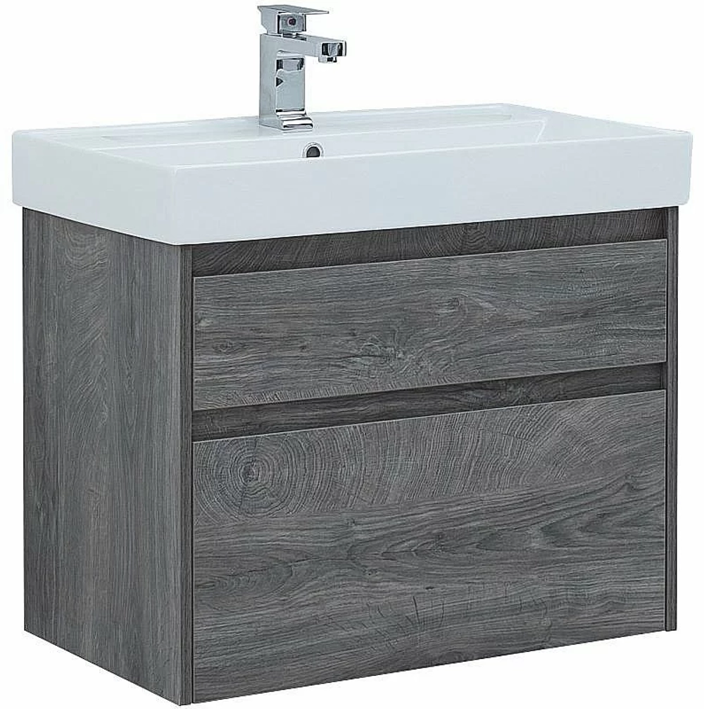 Тумба с раковиной Aquanet Nova Lite 242273 75 дуб рошелье