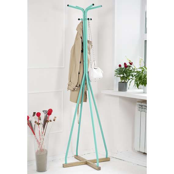 Вешалка напольная Галилео 218 бирюзовый/шимо