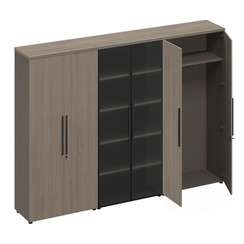 Шкаф комбинированный (закрытый-стекло-одежда) РС 325 ДЧ/ЛС