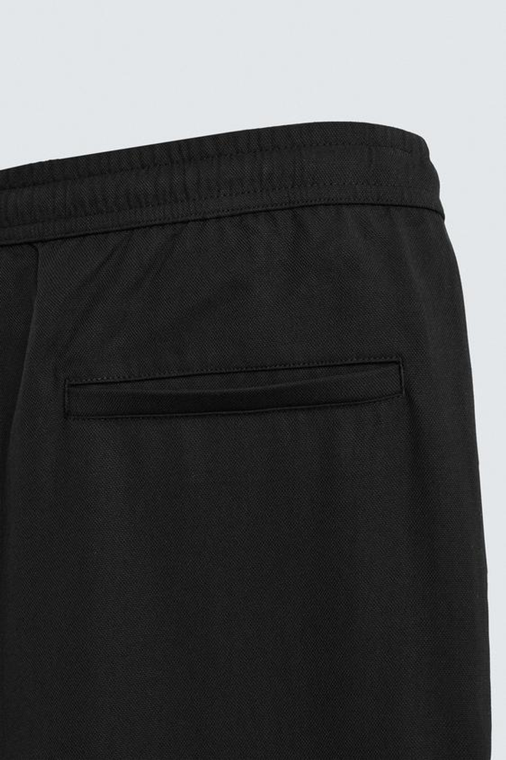 ZARA СТРУЯЩИЕСЯ БРЮКИ СВОБОДНОГО КРОЯ, ЧЕРНЫЙ