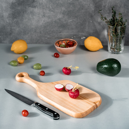 Деревянная разделочная доска из древесины Сибирский Кедр RD51