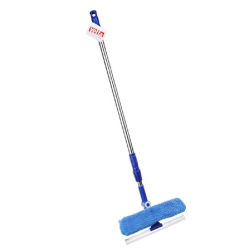 Окномойка двусторонняя (скребок 23см+микрофибра 25х7см) телескоп. черенок нерж сталь 105см VETTA