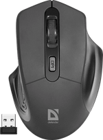 Мышь беспроводная Defender Datum MB-345 Nano B(Черный) 4кн+кл, 800-1600 dpi