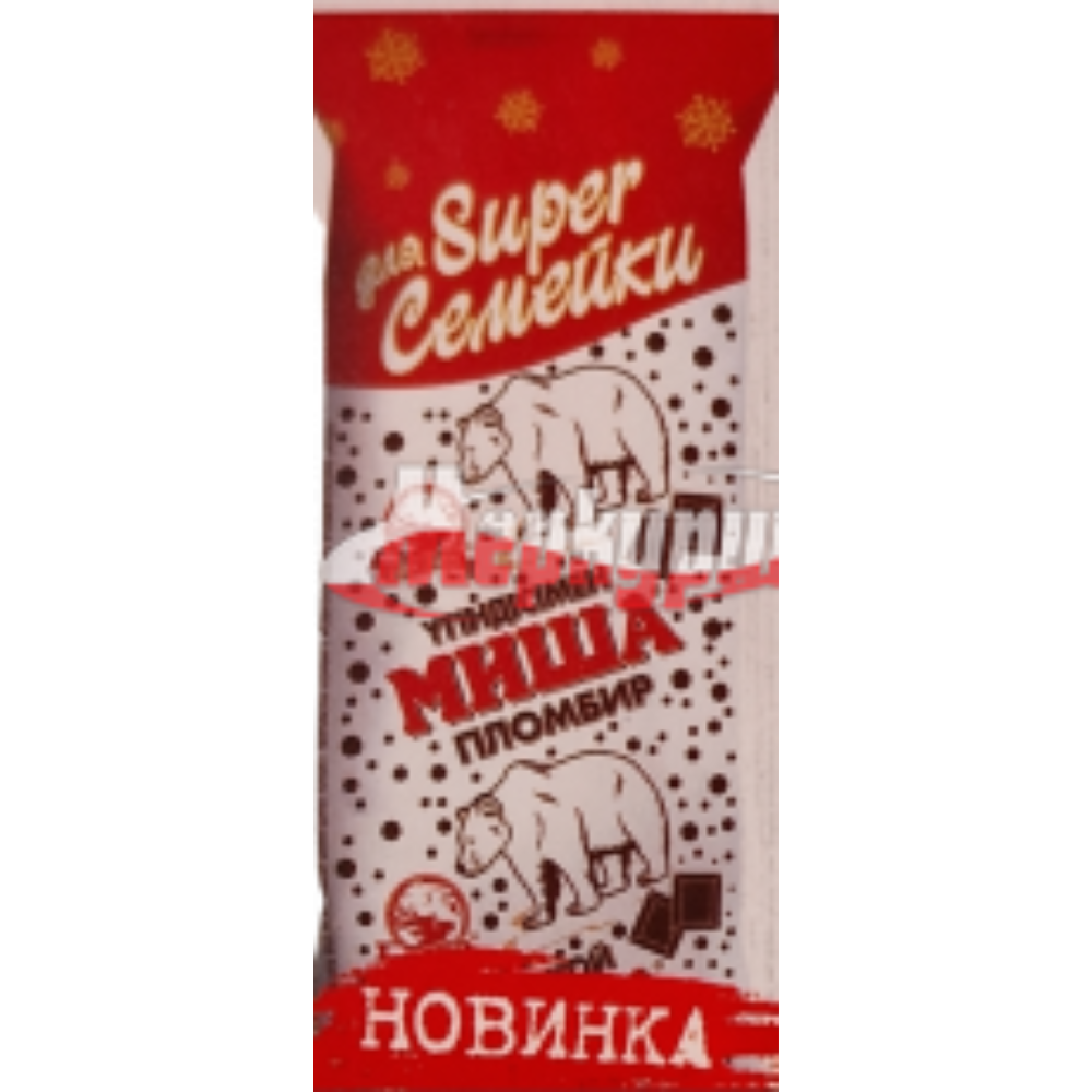 Мороженое  Супер Семейка Миша с крошкой 800 гр
