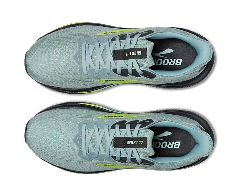 Кроссовки для бега мужские Brooks Ghost 17 M Серо-Лайм
