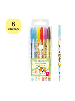 Набор гелевых ручек 6 цветов, линия письма 1,0 мм (GPCA06_53142)