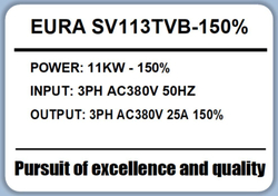 Преобразователь частоты EURA серии S-Vector для насосной станции SV552TVB-150% 13A