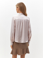 Блузка 2888 с бантом розовая