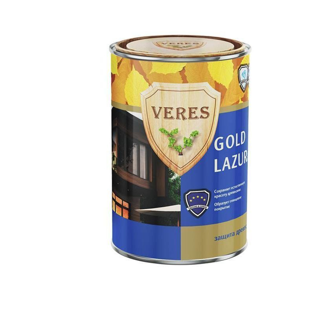 Пропитка ВЕРЕС Gold Lazura БЕЛЫЙ 10 л "VERES"
