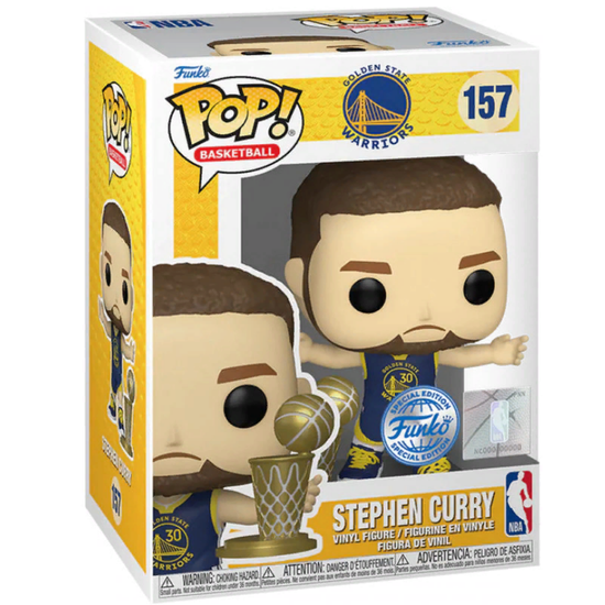 Фигурка Funko POP! NBA Golden State Warriors Stephen Curry w/Trophy (Exc) (157) 68271