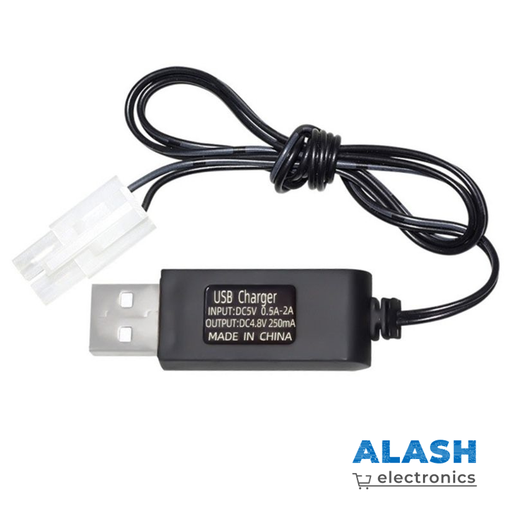 USB зарядное устройство 4.8 V для NiMH/NiCd аккумуляторов — зарядник от USB 5 V, 250 мА