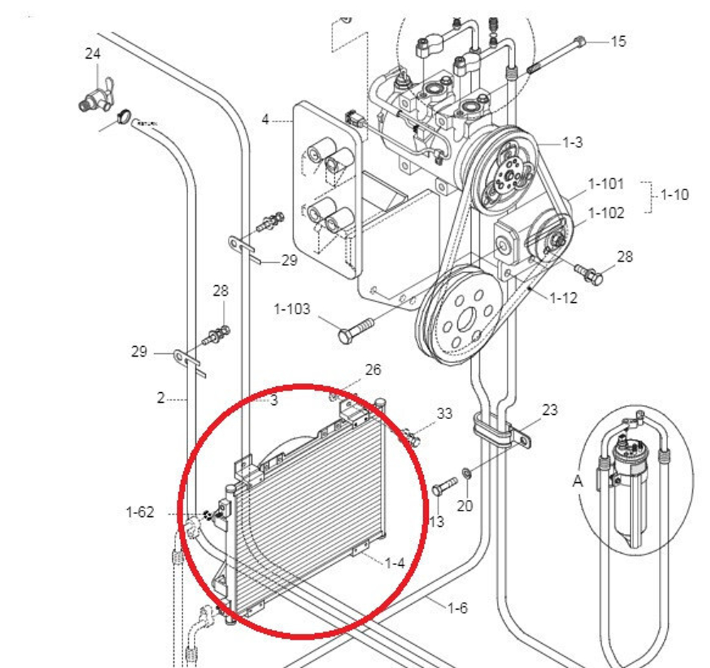 Радиатор кондиционера 11NB-90071