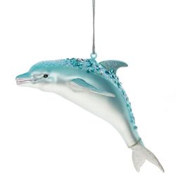 GAEM Украшение новогоднее "Дельфин", L8,5 W7,5 H6,6 см