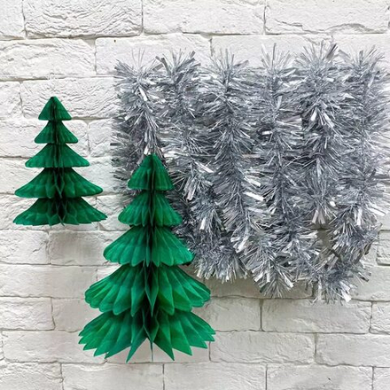 Мишура Серебрянная (матовая)